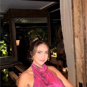 Amanda Uprichard Red Asymmetrical Dress